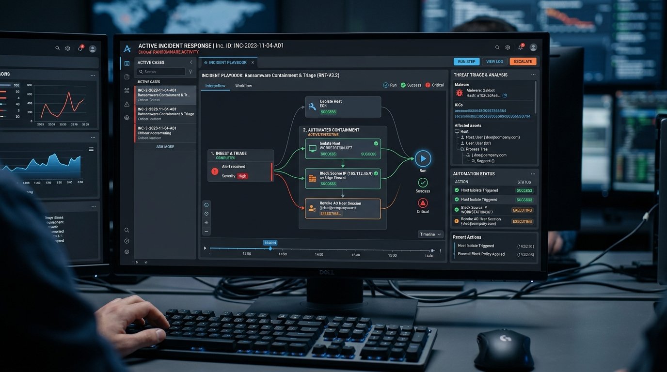 Autonomous SOAR Playbook Execution Console